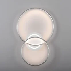LED Deckenleuchte aluminium drehbar rund Lichtring getrennt schaltbar