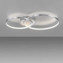 LED Deckenleuchte aluminium drehbar rund Lichtring getrennt schaltbar