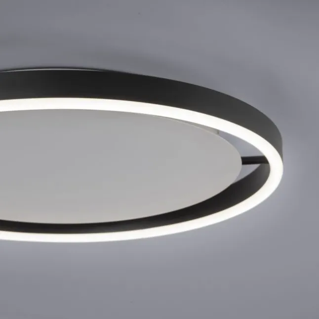 LED Deckenleuchte anthrazit rund Ø40cm dimmbar Switchmo warmweiß