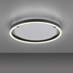 LED Deckenleuchte anthrazit rund Ø40cm dimmbar Switchmo warmweiß