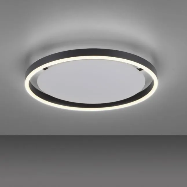 LED Deckenleuchte anthrazit rund Ø40cm dimmbar Switchmo warmweiß