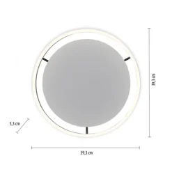 LED Deckenleuchte anthrazit rund Ø40cm dimmbar Switchmo warmweiß