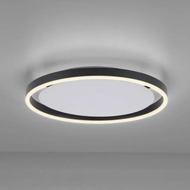 LED Deckenleuchte anthrazit rund Ø40cm dimmbar Switchmo warmweiß