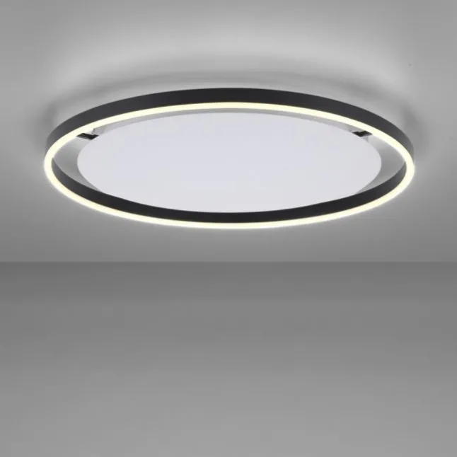 LED Deckenleuchte anthrazit rund Ø60cm dimmbar Switchmo warmweiß