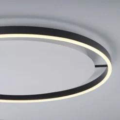 LED Deckenleuchte anthrazit rund Ø60cm dimmbar Switchmo warmweiß