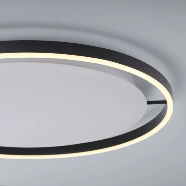 LED Deckenleuchte anthrazit rund Ø60cm dimmbar Switchmo warmweiß