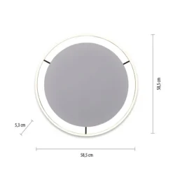 LED Deckenleuchte anthrazit rund Ø60cm dimmbar Switchmo warmweiß