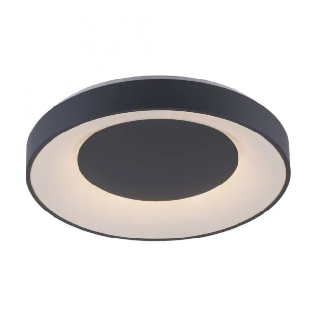 LED-Deckenleuchte, anthrazit, dimmbar, App, Fernbedienung