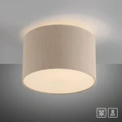LED Deckenleuchte beige GREEN Cord Lampenschirm Schlafzimmer