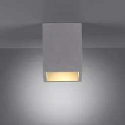 LED-Deckenleuchte, betonfarben, GU10, LED wechselbar, IP20