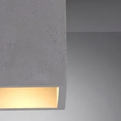 LED-Deckenleuchte, betonfarben, GU10, LED wechselbar, IP20