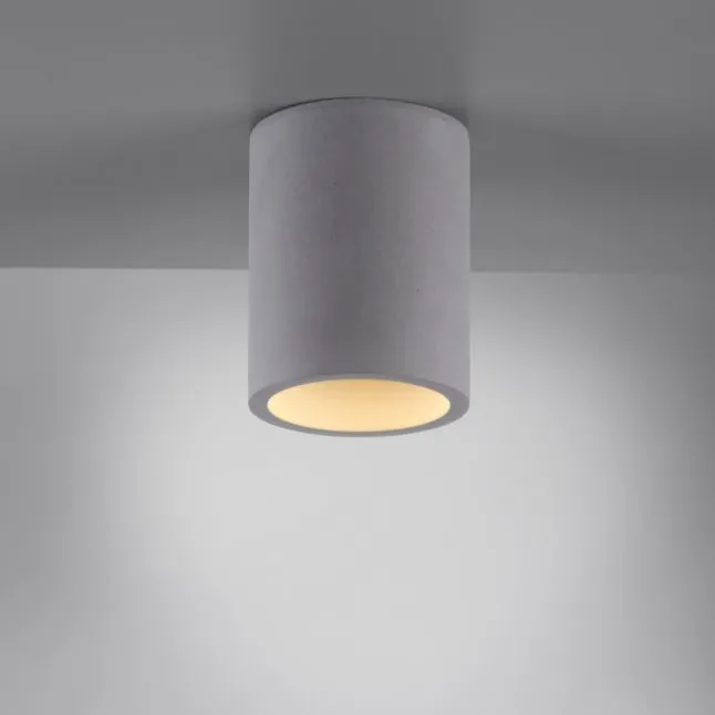 LED Deckenleuchte, betonfarben, GU10, LED wechselbar, IP20