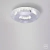 LED-Deckenleuchte, Blattsilberoptik, drehbaren Leuchtenring, Ø 34cm