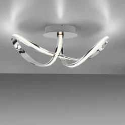LED Deckenleuchte chrom dimmbar Memoryfunktion warmweiß