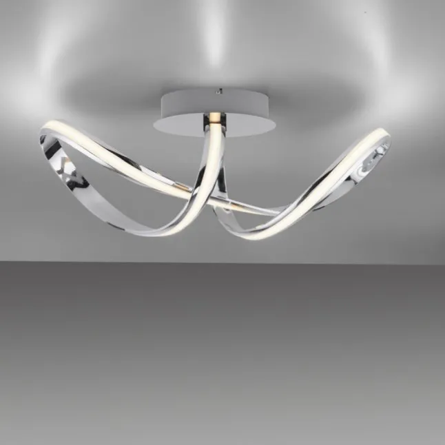LED Deckenleuchte chrom dimmbar Memoryfunktion warmweiß