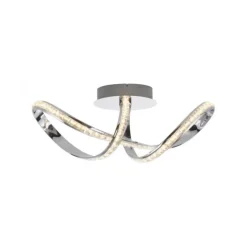 LED Deckenleuchte chrom dimmbar Memoryfunktion modern