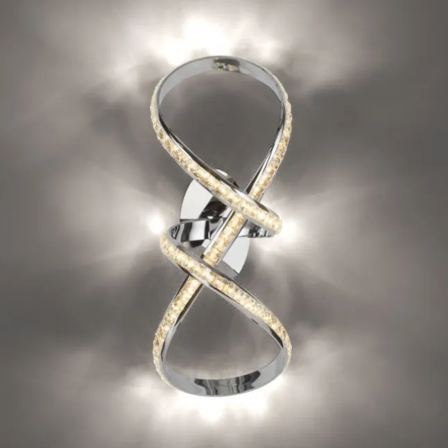 LED Deckenleuchte chrom dimmbar Memoryfunktion modern