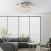 LED Deckenleuchte Chrom Kristallanhänger dimmbar per Tronicdimmer