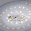 LED-Deckenleuchte, chrom, rund, Sternenhimmeloptik, Ø 59cm