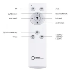 LED Deckenleuchte 50cm, dimmbar, Serienschaltung, CCT, blendfrei