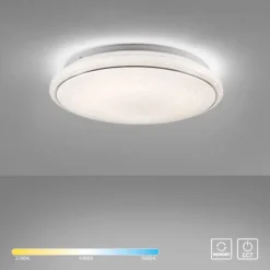 LED Deckenleuchte Ø44cm rund Sternenhimmel Farbwechsel CCT Memoryfunktion
