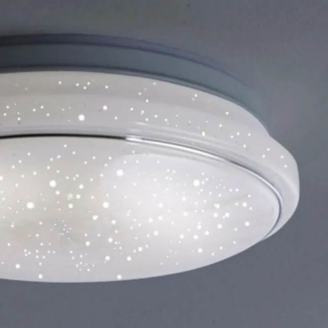 LED Deckenleuchte Ø44cm rund Sternenhimmel Farbwechsel CCT Memoryfunktion