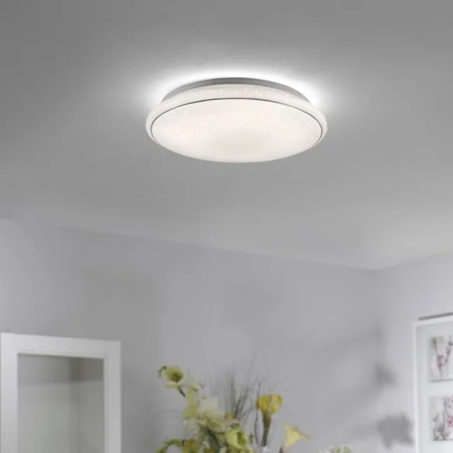 LED Deckenleuchte Ø44cm rund Sternenhimmel Farbwechsel CCT Memoryfunktion