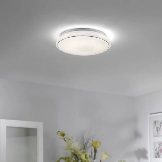 LED Deckenleuchte Ø35cm rund Sternenhimmel Farbwechsel CCT Memoryfunktion