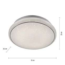 LED Deckenleuchte Ø35cm rund Sternenhimmel Farbwechsel CCT Memoryfunktion