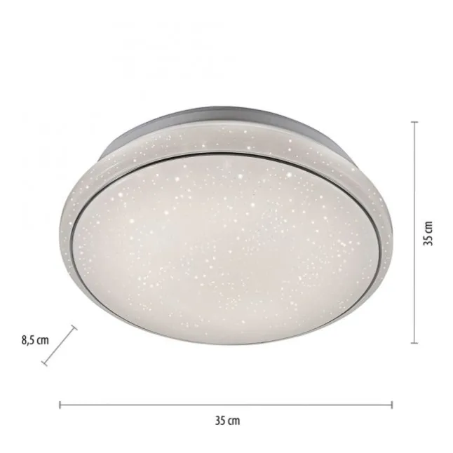 LED Deckenleuchte Ø35cm rund Sternenhimmel Farbwechsel CCT Memoryfunktion