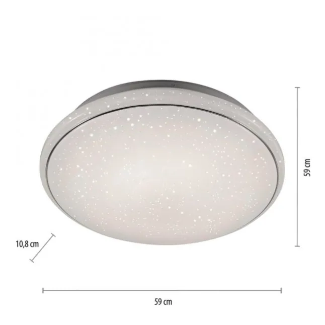 LED Deckenleuchte Ø59cm rund Sternenhimmel Farbwechsel CCT Memoryfunktion