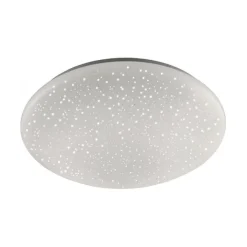 LED-Deckenleuchte, Ø 39cm, Sternenhimmel Optik, rund, weiß, dimmbar