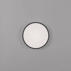 LED Deckenleuchte D=28cm schwarz Sternenhimmeloptik dimmbar