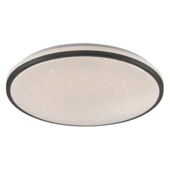 LED Deckenleuchte D=49cm schwarz Sternenhimmeloptik dimmbar