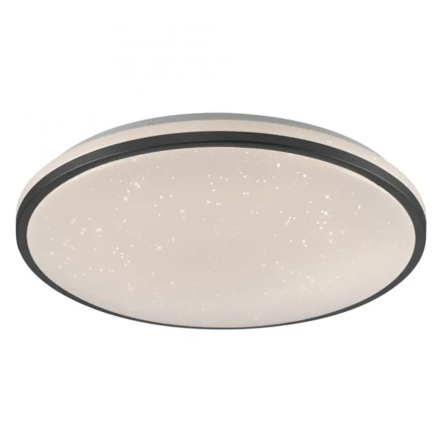 LED Deckenleuchte D=49cm schwarz Sternenhimmeloptik dimmbar