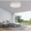 LED Deckenleuchte D=34cm weiß Sternenhimmel zeitloses Design warmweiß