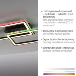 LED Deckenleuchte, dimmbar, Fernbedienung, Schlafzimmer,