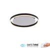 LED Deckenleuchte, dimmbar, modern, anthrazit, rund 35cm
