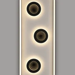 LED Deckenleuchte dimmbar schwarz Fernbedienung CCT Tunneleffekt