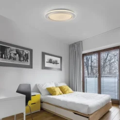 LED Deckenleuchte, dimmbar, weiß, mit Fernbedienung