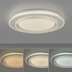 LED Deckenleuchte, dimmbar, weiß, mit Fernbedienung