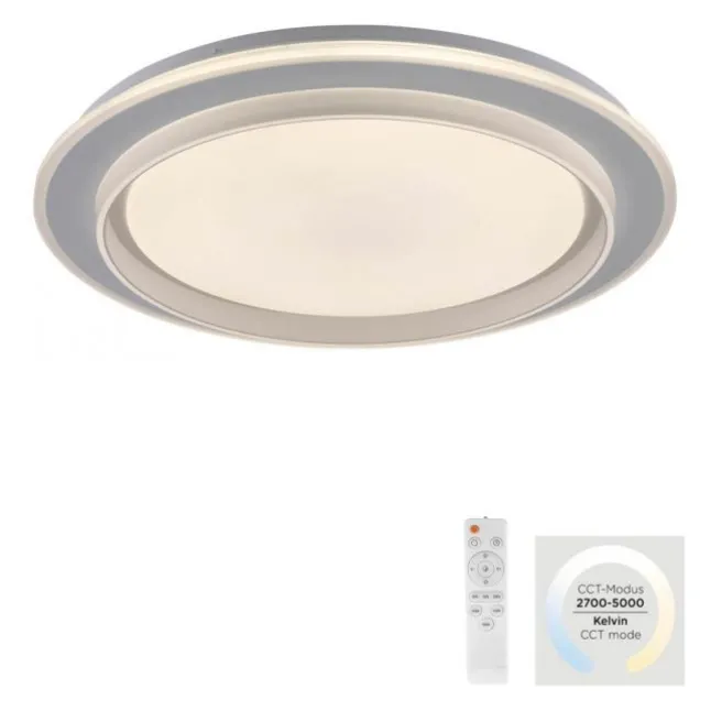 LED Deckenleuchte, dimmbar, weiß, mit Fernbedienung