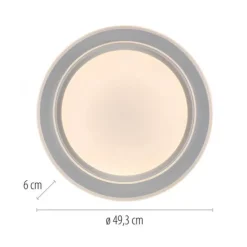 LED Deckenleuchte, dimmbar, weiß, mit Fernbedienung