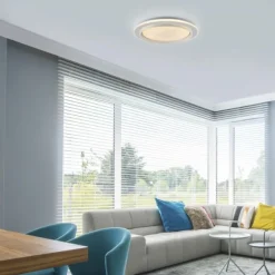 LED Deckenleuchte, dimmbar, weiß, mit Fernbedienung