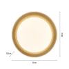 LED Deckenleuchte D=40 schwarz dimmbar per Fernbedienung CCT