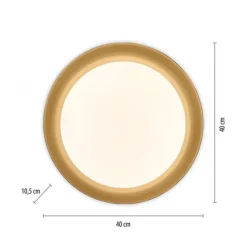LED Deckenleuchte D=40 schwarz dimmbar per Fernbedienung CCT