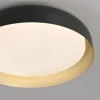 LED Deckenleuchte D=57 schwarz gold dimmbar per Fernbedienung CCT