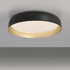 LED Deckenleuchte D=57 schwarz gold dimmbar per Fernbedienung CCT