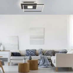 LED Deckenleuchte eckig Switchmo schwarz 3 Stufen Dimmung modern