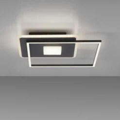 LED Deckenleuchte eckig Switchmo schwarz 3 Stufen Dimmung modern